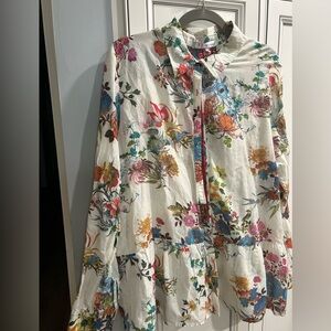 Beautiful 3 J Workshop Johnny Was Xl Floral Blouse